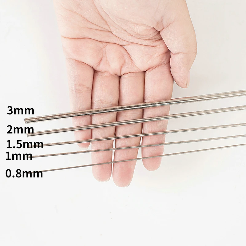 20PCS 50CM Edelstahl Federdraht Hartdraht Vollharter Draht Gerader Draht 0,2-3MM Federstahldraht – Detail 11