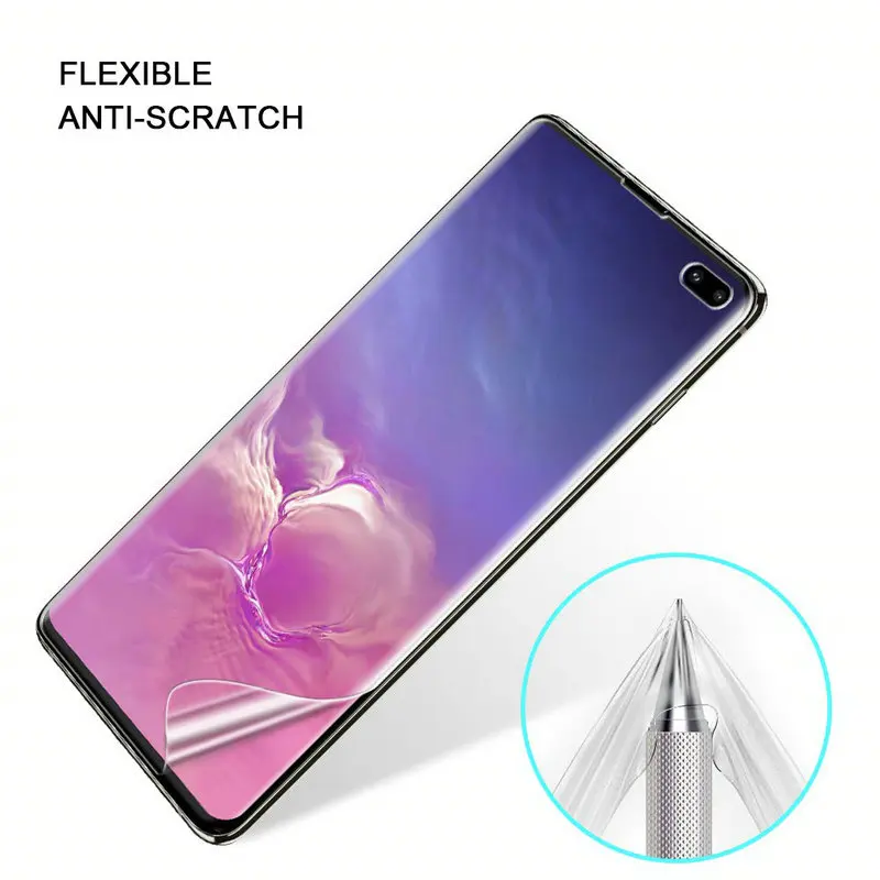 3D полное покрытие Гибкая ТПУ пленка для Samsung Note 10 Plus Защитная экрана Galaxy S10 HD
