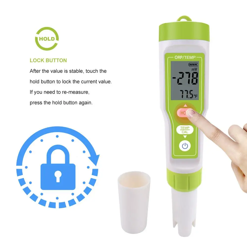Beste Yieryi ORP 100 Redox Orp Meter Water Kwaliteit Monitor Lcd Digitale Detector Pen Type Analyzer Tester Voor Zwembad