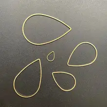 

30Pcs/lot Waterdrop Teardrop Jump Rings For DIY Jewelry Making Findings Accessories Supplies Earring Hooks Necklaces Connectors
