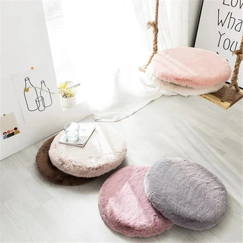 

Round cushion thickened removable washable dressing stool round cushion tatami mat bay window cushion household longhair cushion
