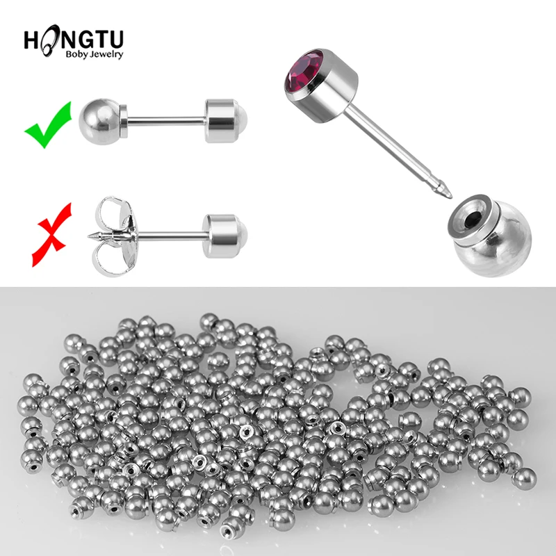 Stainless Steel Safety Earring Backs (4 pieces)|Banter