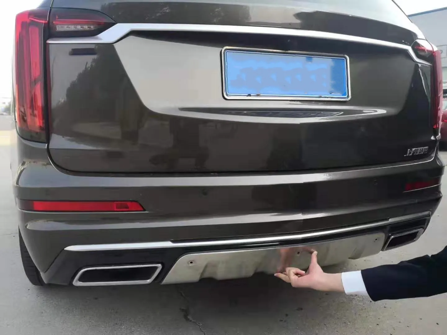 Автомобильный Стайлинг из нержавеющей стали для Cadillac XT6 металлический передний+ задний бампер Нижняя защита аксессуары