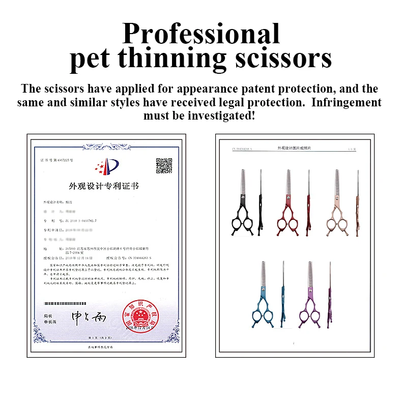 Fenice-Jp440c-Colorful-6-5-7-0-Inch-Stainless-Steel-Pet-85-Thinning-Scissors-for-Dog.jpg Fenice Jp440C Színes 6,5 7,0 Hüvelykes Rozsdamentes Acél Pet 85% Vékony Olló Kutya Ápoláshoz 17 Fogak Vékonyabb Chunker - Image 4