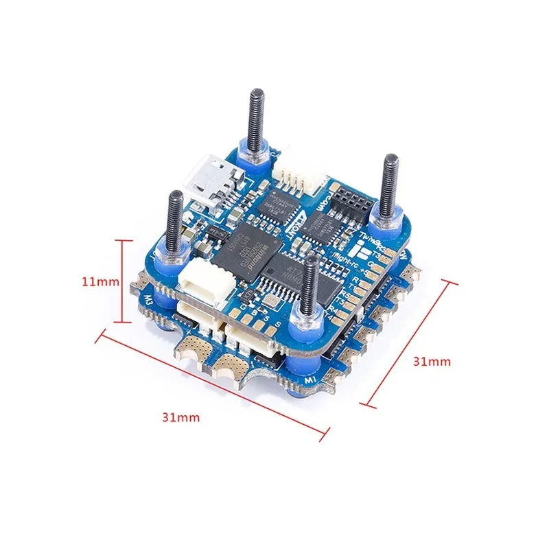 

IFlight SucceX Mini F7 V3 TwinG Flight Tower W/ 35A V3.0 BLHeli32 Stack 2-6S Flight Controll for DIY FPV Racer Drone Quadcopter