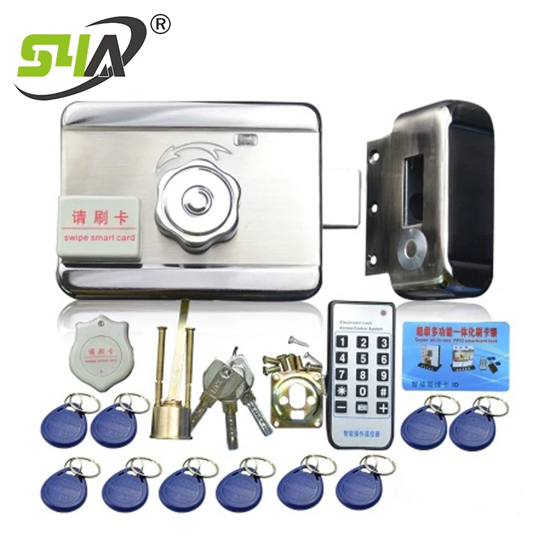 

Safe Door Lock Motorized Rim Lock RFID Card Lock for Access Control System IR-1208
