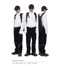 ICCLEK pantalones vaqueros informales para hombre, Jeans ajustados, sueltos, con cadena recta, para las cuatro estaciones, producto nuevo