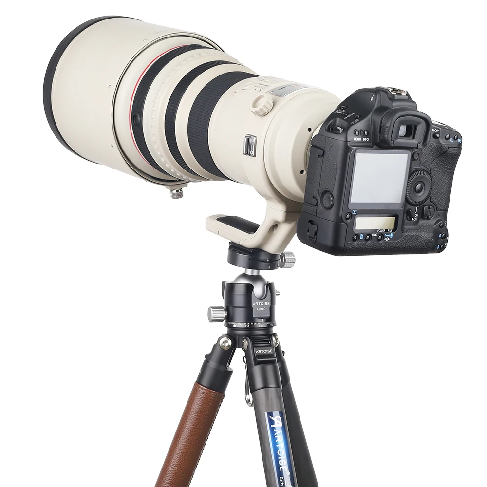 Cabeça de Tripé Todo o Metal Rápida para Dslr Universal Ballhead Perfil Baixo Panorâmica Monopé Bola Cabeça Montagem Placa Liberação Câmera Qb40 - Image 2