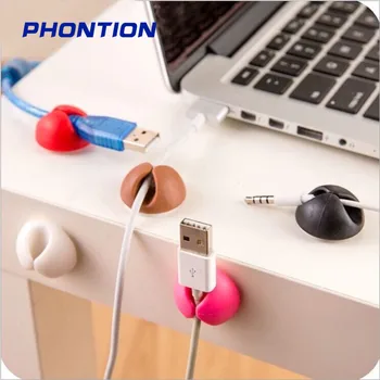 

Cable Organizer cute wall shelf USB cable management cable holder cable tidy For Phone Earphone Mouse Cable protege cable iphone