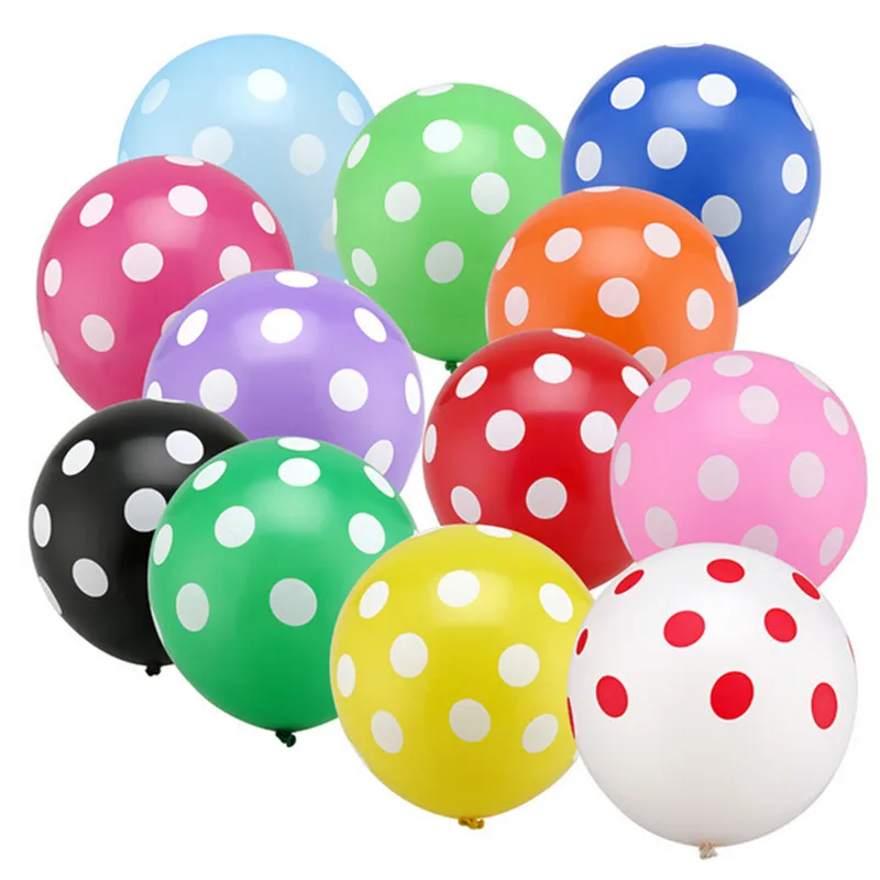 10 шт. милые латексные воздушные шары с большими глазами и улыбающимся лицом, украшение для дня рождения, надувные воздушные шары для детей, подарок - Цвет: Dots