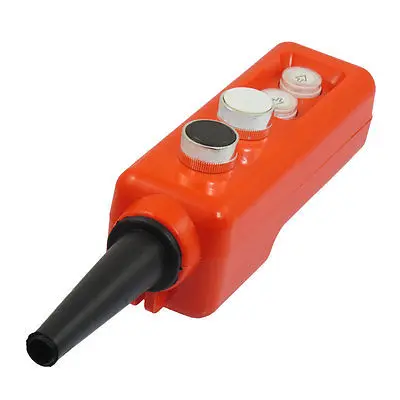 

Hoist Black White Cap 1NO 1NC Momentary Pushbutton Switch 660V 10A