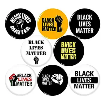 

BLACK LIVES MATTER Pinback Buttons Badges Pins Holiday Party Gifts I Cannot Breathe