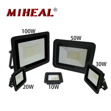 110 В/220 В Светодиодный прожектор 10 Вт 20 Вт 30 Вт 50 Вт 100 Вт прожектор Наружное освещение Настенный отражатель уличная лампа водонепроницаемый IP68 прожектор