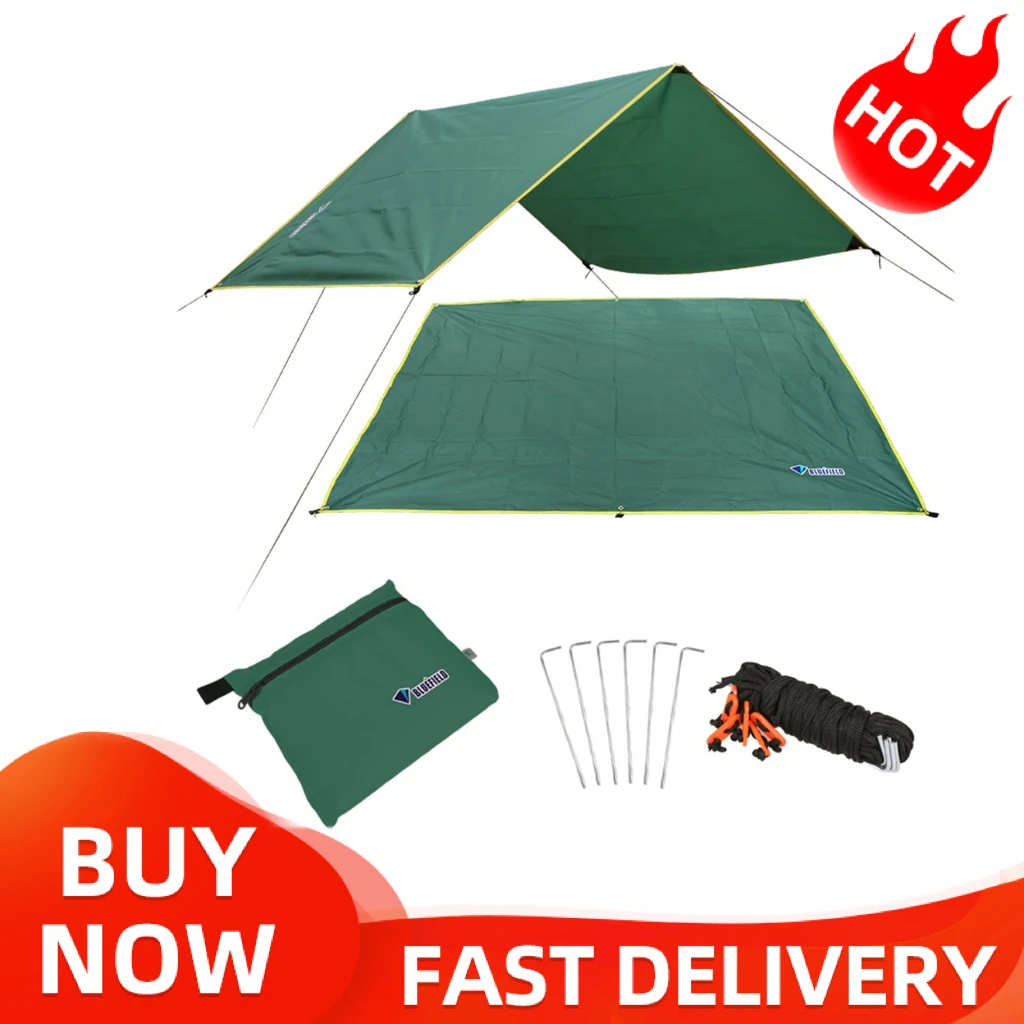 4 6 Persons Ultralight Multifunctional Waterproof Camping Mat Tent Tarp