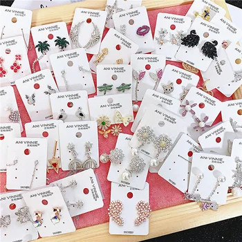 

30 Paris/lot fashion classical mix random style alloy women earring lot jewelry wholesale 201106-125