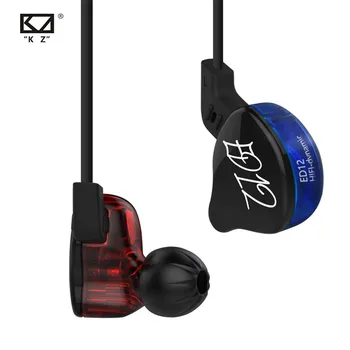 

KZ ED12 Custom Style Earphone Detachable Cable In Ear Audio Monitors Noise Isolating HiFi Music Sports Earbuds With Microphone