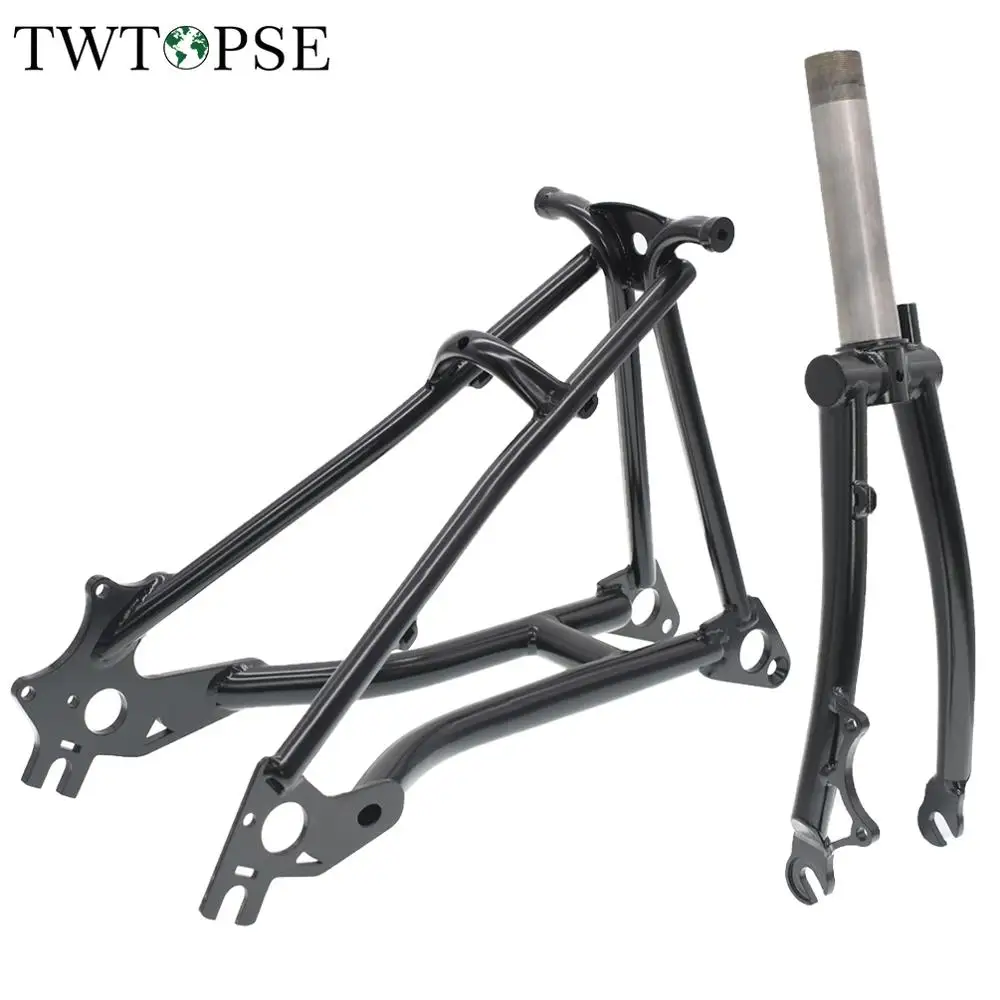 Велосипедная вилка TWTOPSE титановая для Brompton легкая Передняя Треугольная рама 16