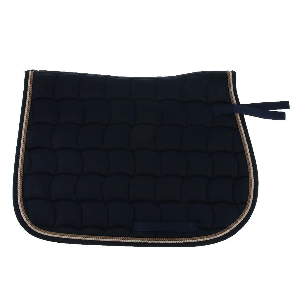 Half Western English Saddle Pads, Horse Jumping Event Saddle Pad for Schooling Training, Eventing