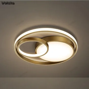 

All copper bedroom lamp simple modern led ceiling lamp room lighting living room study lamp CD50 W07