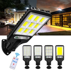 Lampe solaire d'extérieur avec capteur de mouvement, imperméable, éclairage de sécurité, avec 3 modes d'éclairage, idéal pour un jardin, un Patio, un sentier ou une cour 