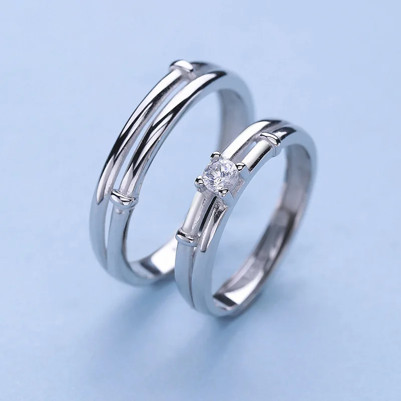 S925 чистого серебра влияет на моем сердце обручальное кольцо Versitile модное кольцо из одного предмета