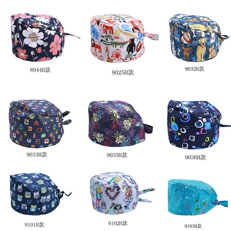 

Printed Surgical Hat Doctor Nurse Hat Newborn Pediatric Hat Dental Department