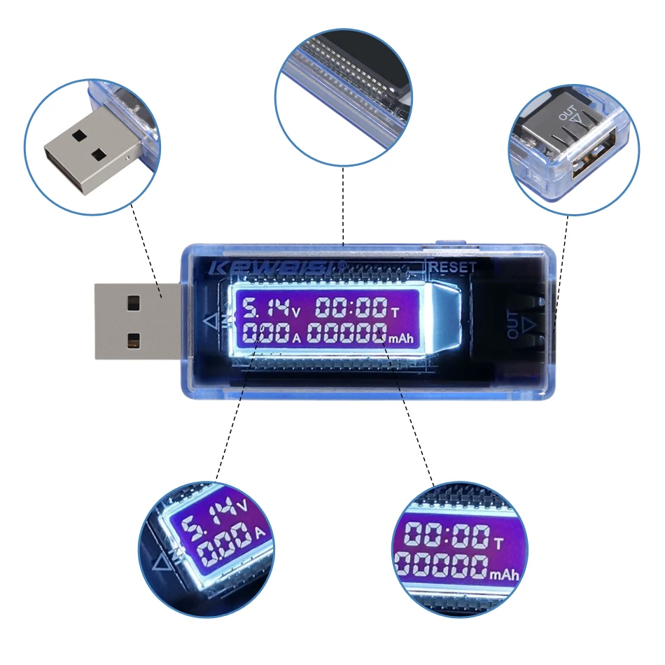 Мини USB-тестер для телефона с ЖК-дисплеем портативный доктор измеритель