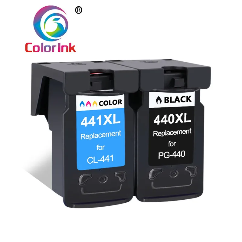 Coloink 2 шт совместимый 440XL 441XL сменный картридж для принтера PG 440 441 XL для Canon Pixma MG2180 3180 4180 4280 MX438 518 378