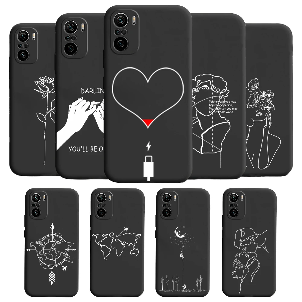 Чехол для телефона с 3D рисунком Xiaomi Poco F1 F2 M2 перезаряженный M3 X3 F3 GT NFC Pro 5G X2 матовый