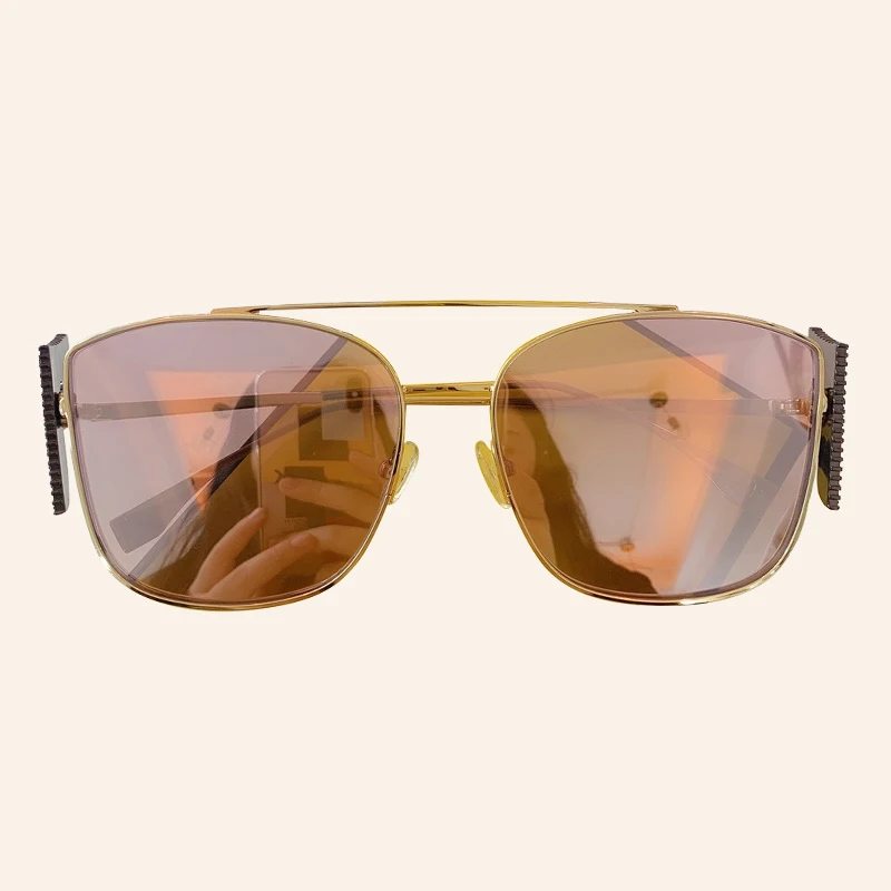 No.4 Sunglasses Металлическая оправа кошачий глаз солнцезащитные очки женские брендовые винтажные классические зеркальные солнцезащитные очки UV400 Gafas De Sol - Цвет линз: No.4 Sunglasses