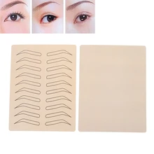 Rubber Tattoo Practice Fake Skin False Eyebrows Tattoo Training Learning 7