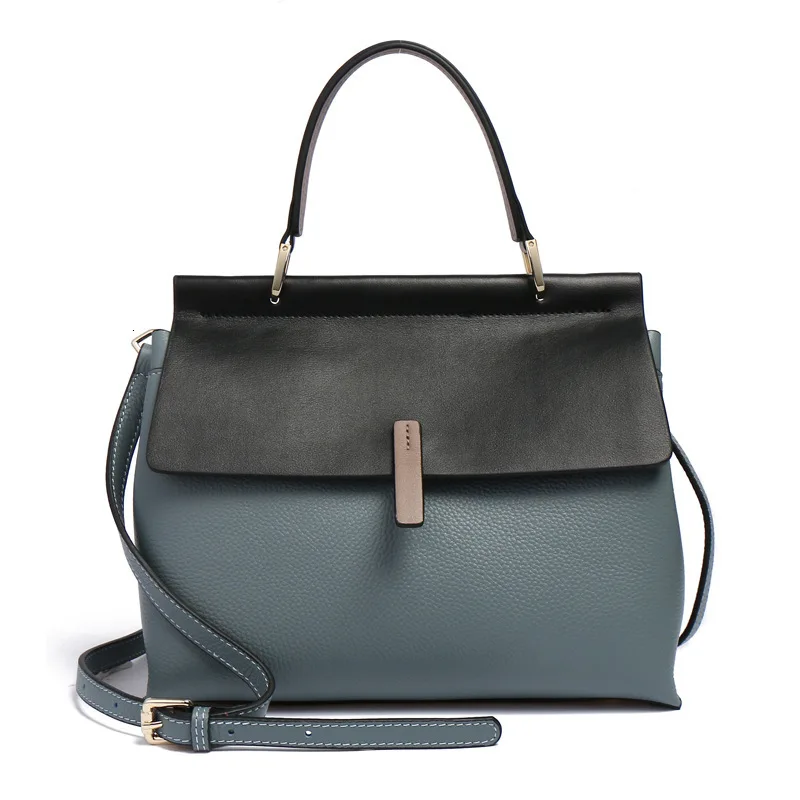 

Summer Leather Handbag Single Shoulder Small Square Genuine Leather Woman Concise