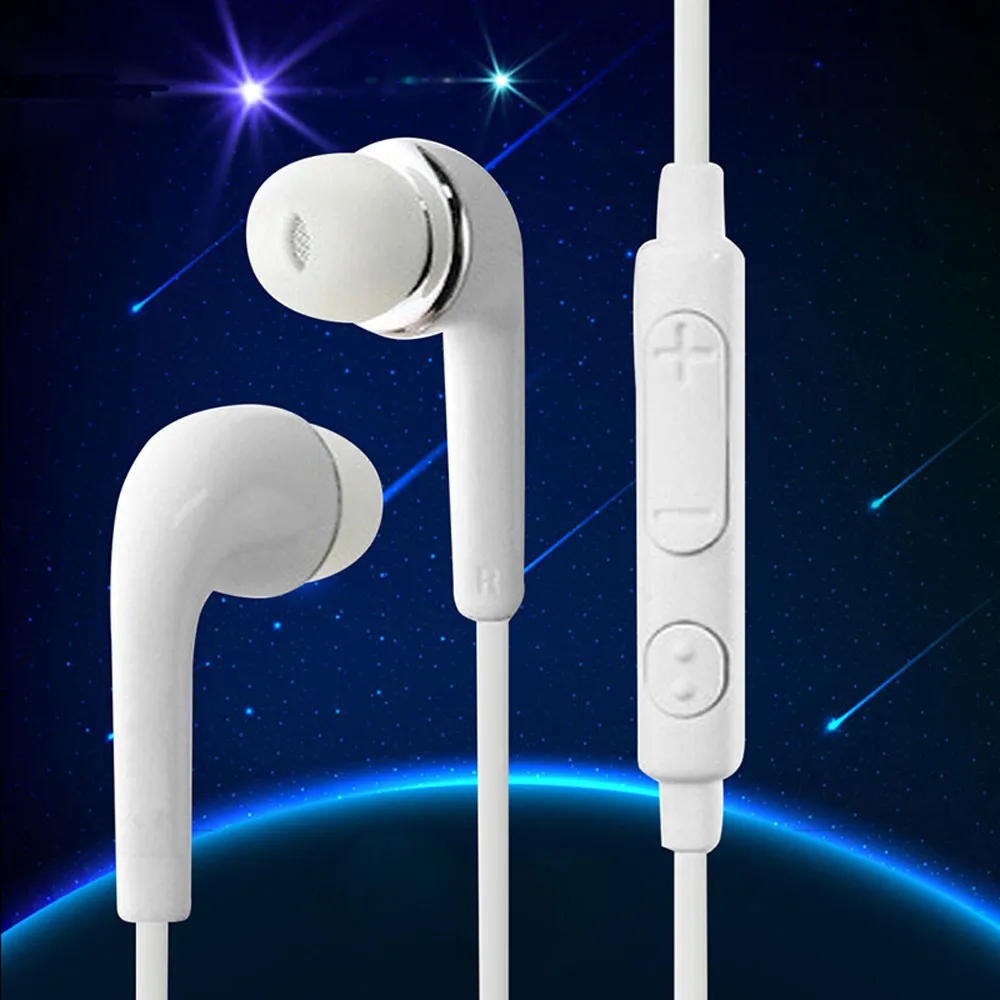 

3.5mm Music Wired Earphones In-Ear Stereo Headset Silicone Earpieces with MIC Microphone For Xiaomi Samsung Galaxy S3 S4 S8 S9+