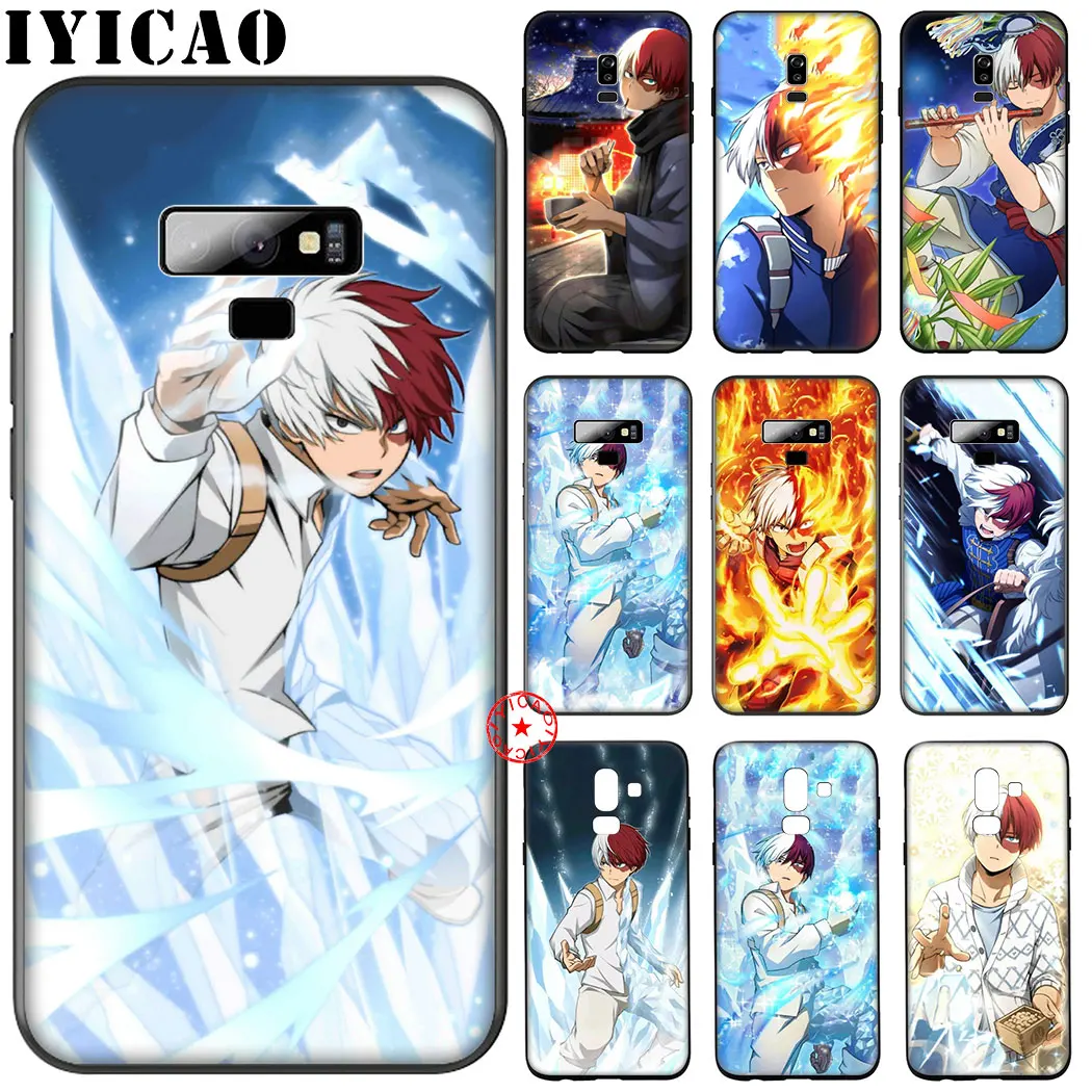 Черный мягкий силиконовый чехол My hero Academy Todoroki Shouto для samsung Galaxy A70S A20E A2 J4 J6 Core Plus Prime
