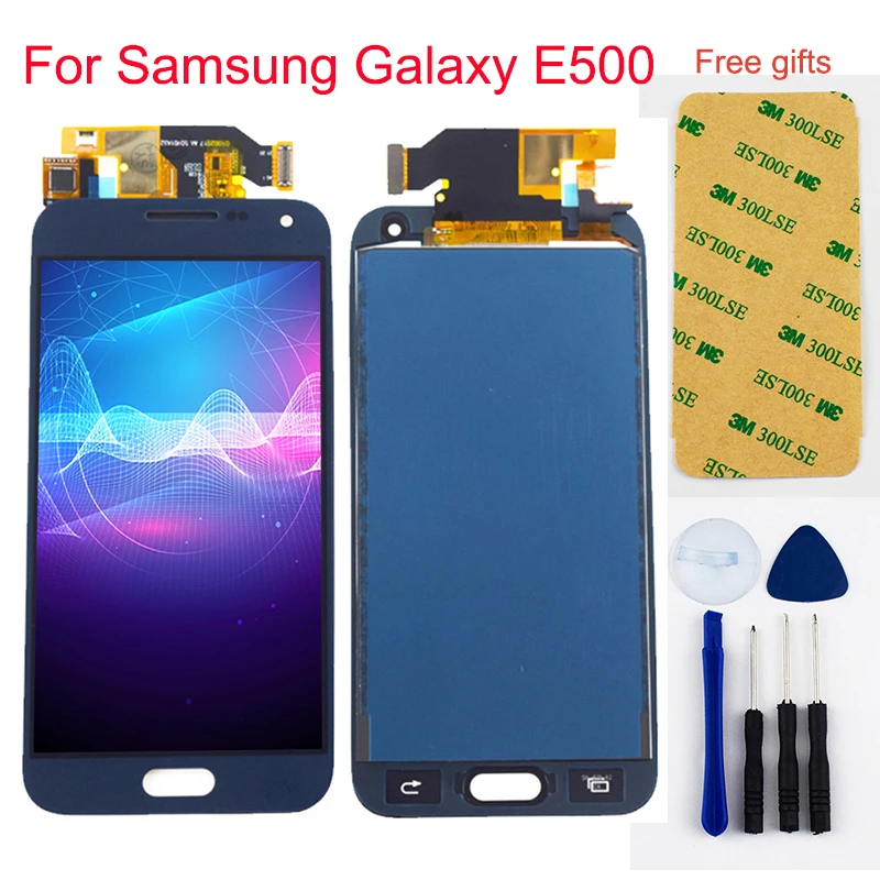 

Adjustable For Samsung Galaxy E5 E500 E500F E500H E500M LCD Display Panel Module + Touch Screen Digitizer Sensor Glass Assembly