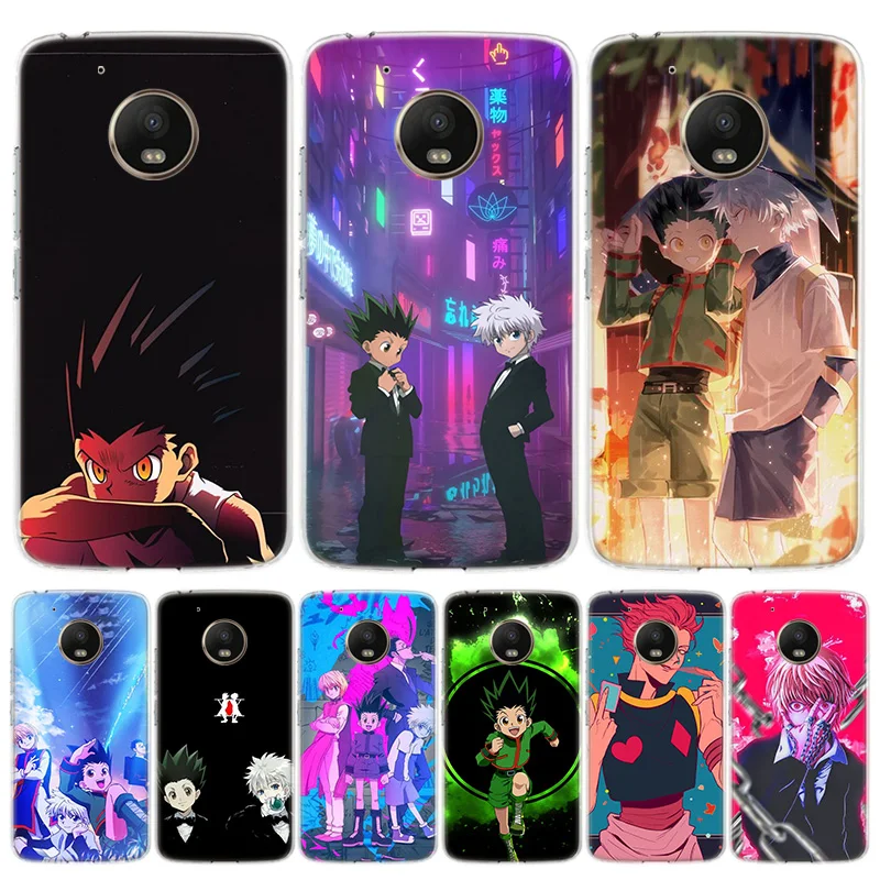 Чехол для телефона с аниме охотником х охотниками Motorola Moto G8 G7 G6 G5 G4 E6 E5 E4 Power Plus Play One
