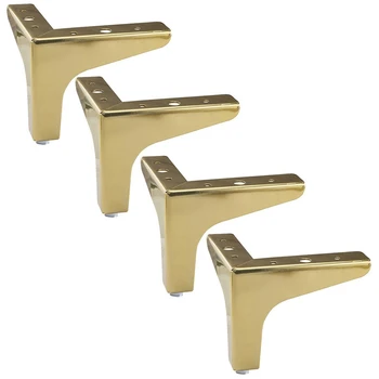 

4 Pieces of 17cm Furniture Cabinet Metal Support Legs TV Cabinet Table Legs Hardware Sofa Legs