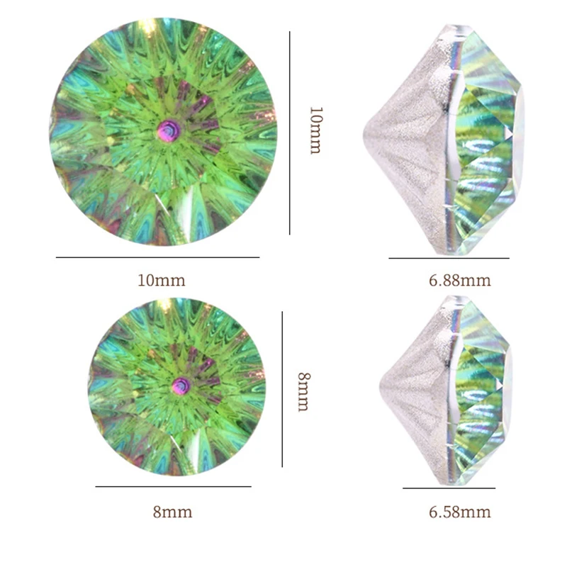 Блестящие стразы s кристаллы исправление Необычные камни Заостренное сзади