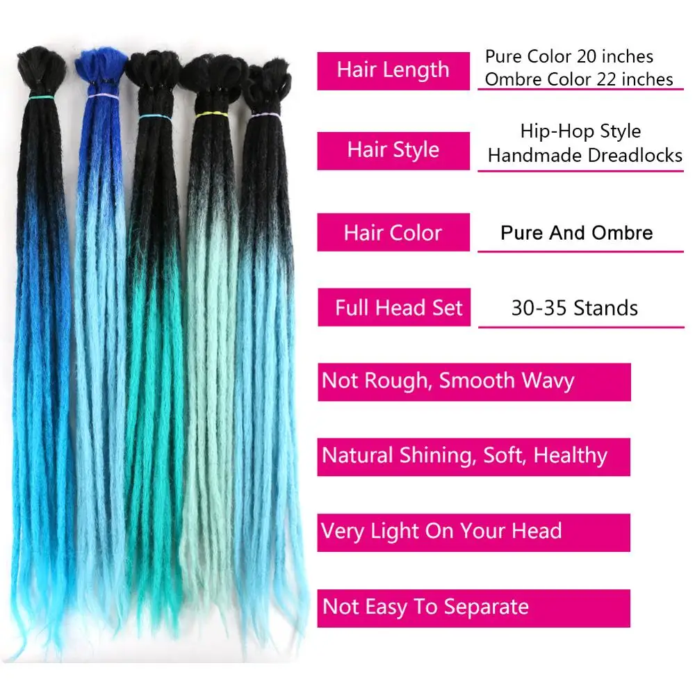 Mtmei волос ручной работы дреды волосы для увеличения объема 1 Virgin Hair (7 г/упак. регги