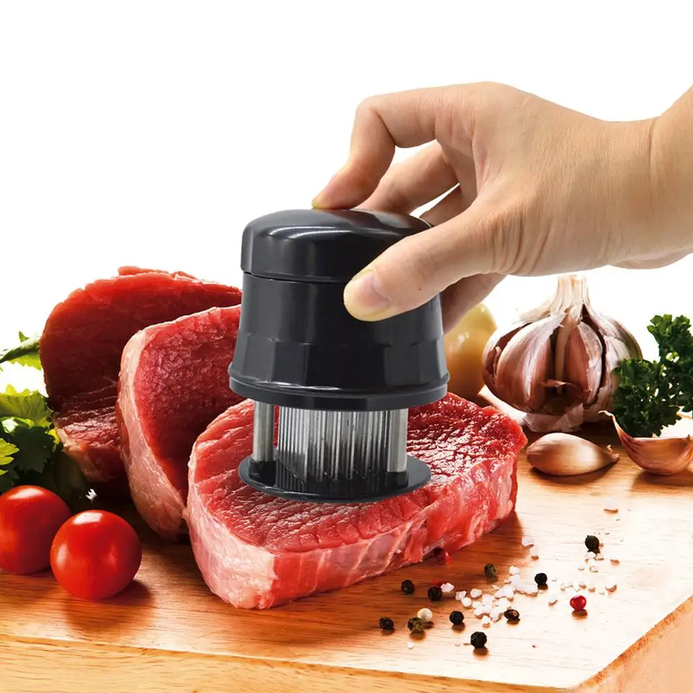 

Stainless Steel Blades Needle Meat Tenderizer Meat Hammer Cooking Tool Tender for Steak Chicken Fish Pork Kitchen Accessories