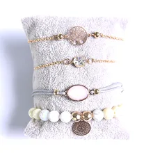 HWASY дизайн стеклянный браслет ручной орнамент геометрический простой Древо жизни костюм пластиковый браслет