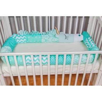 

Подушка - валик в кроватку "Единорожка"