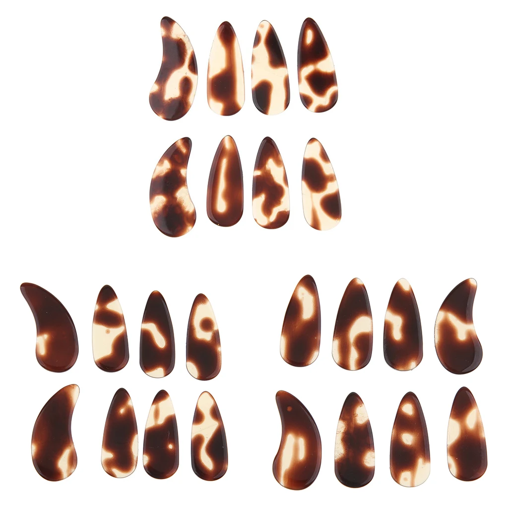 8pcs Polished Guzheng Finger Picks Flat Chinese Zither Gu Zheng Nails