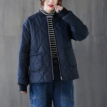 Autumn and winter new style women's art short baseball uniform cotton jacket women coats and jackets winter Cotton