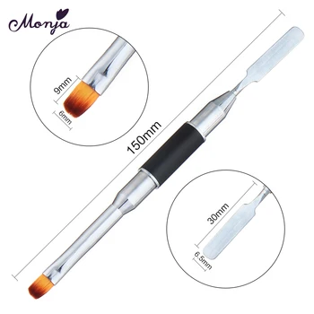 

Monja Double Studded Decorative Acrylic UV Gel Extension Cable Drawing Pen Polish Gel Removal Scraper Bar Manicure Tools