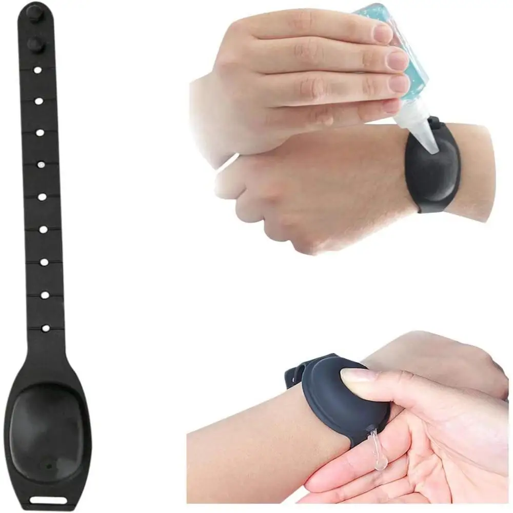 

Reusable Wristbands Hand Sanitizer Disinfectant Sub-packing Wearable Silica gel Bracelet Wristband Hand Dispenser Tools
