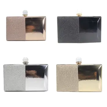 

Fashion Women Lady Glitter Prom Clutch Bag Stylish Bridal Evening Party Handbag Female Elegant Chain Purse Shoulder Bag 4 Styles