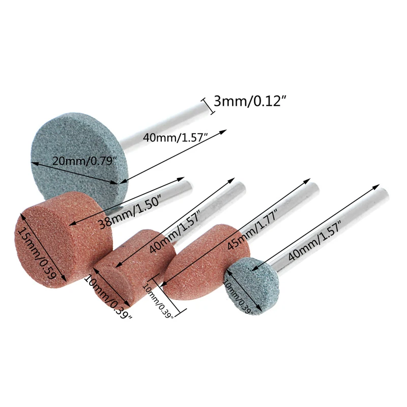 5Pcs 3mm Shank Wheel Head Grinding Polishing Electric Grinder Power Tool | Инструменты