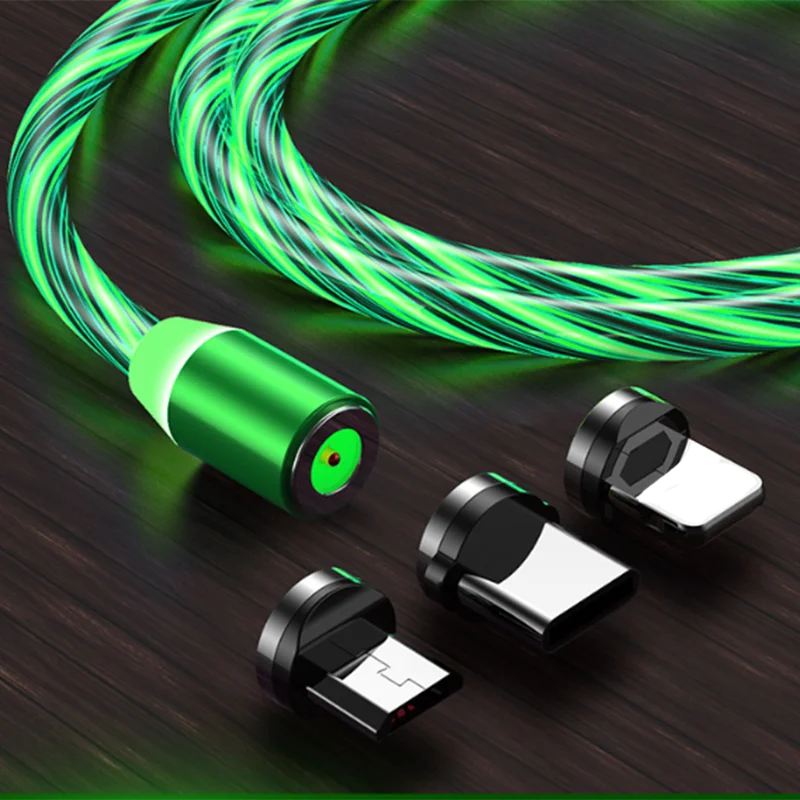 Светящееся магнитное зарядное устройство Tutew со светодиодной подсветкой usb