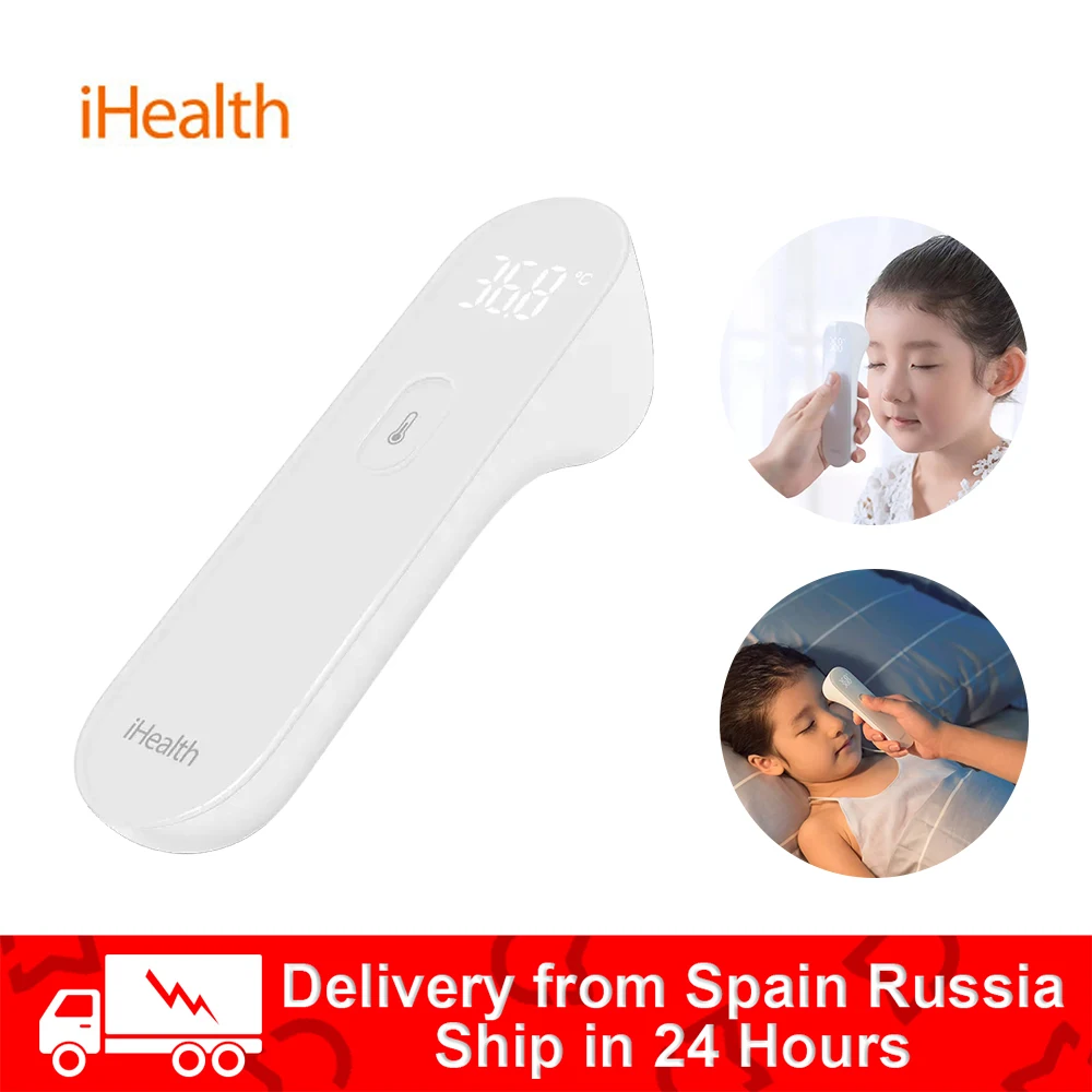 Оригинальный светодиодный бесконтактный термометр iHealth цифровой инфракрасный